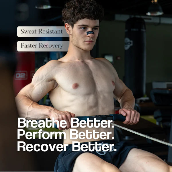 Czarne satynowe taśmy na nos (Sport)