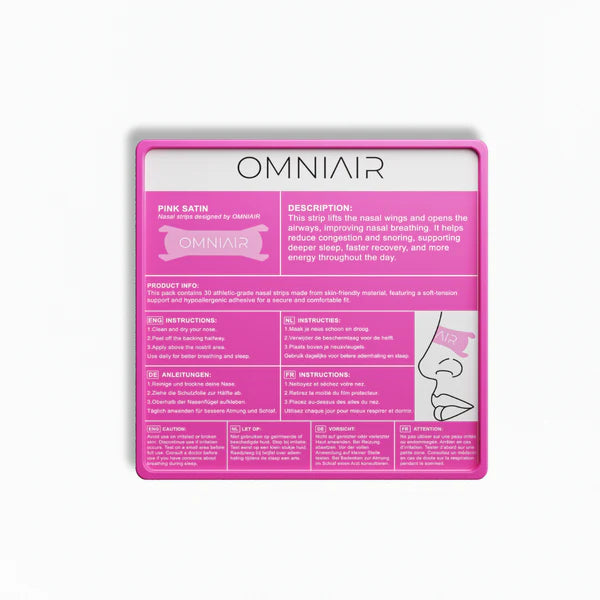 Różowe sportowe taśmy na nos