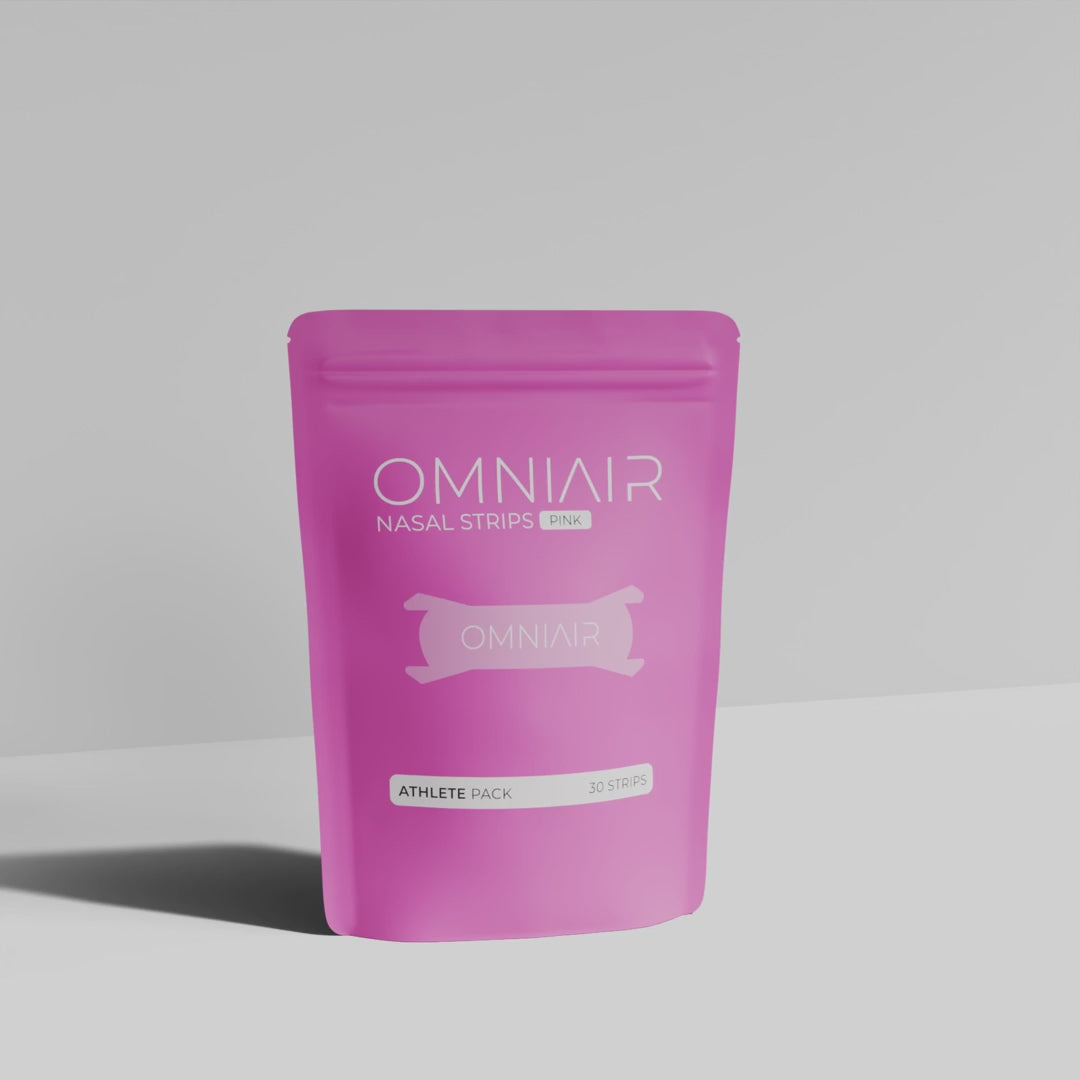 Różowe sportowe taśmy na nos